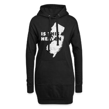 Land Map America State Home Heaven New Jersey - Hoodie-Kleid - Schwarz - Vorne