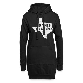 Carte terrestre Amérique État Accueil Paradis Texas - Sweat-shirt à capuche long Femme - noir - Devant