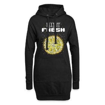 Costume de citron Remplacement Carnaval Cadeau Carnaval - Sweat-shirt à capuche long Femme - noir - Devant