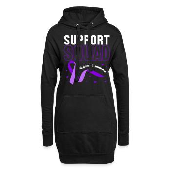 Alzheimer Awareness Squad - Hoodie-Kleid - Schwarz - Vorne