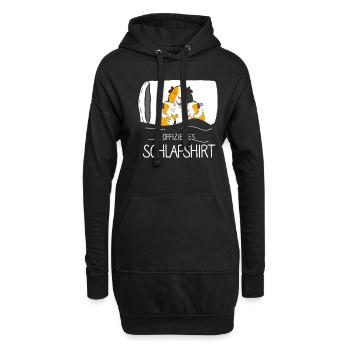 Offizielles Schlafshirt Hamster - Hoodie-Kleid - Schwarz - Vorne
