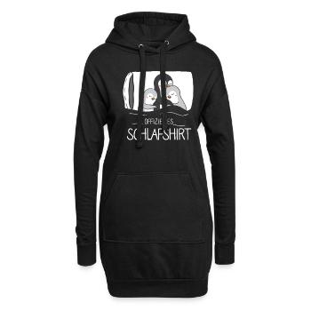 Offizielles Schlafshirt Pinguin - Hoodie-Kleid - Schwarz - Vorne