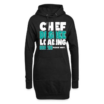 Chef invites training - Hoodie Dress - black - Front