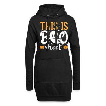 Halloween Costume - This Is Boo Sheet Ghost - Hoodie-Kleid - Schwarz - Vorne