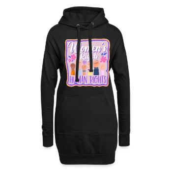 Feminin Women's Rights Social - Hoodie-Kleid - Schwarz - Vorne