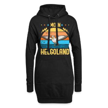 Helgoland Ostsee Sylt Deät Lun Leuchtturm - Hoodie-Kleid - Schwarz - Vorne