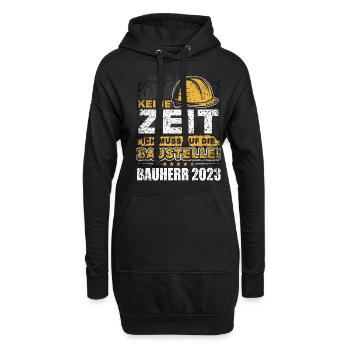 Bauherren geschenk - Bauherr 2023 - Hoodie-Kleid - Schwarz - Vorne