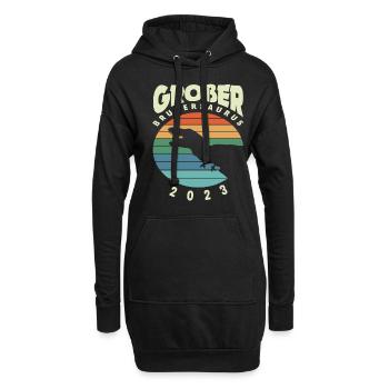 Dinosaurier Sohn Nachwuchs Bruder 2023 - Hoodie-Kleid - Schwarz - Vorne