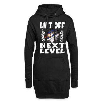 Schule Studuim Abschlussfeier Bestanden - Hoodie-Kleid - Schwarz - Vorne