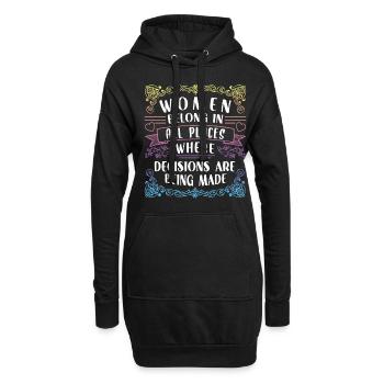 Feminist Women's Rights Female - Hoodie-Kleid - Schwarz - Vorne