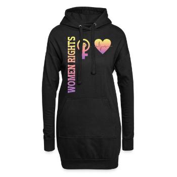 Feminist Women's Rights Female - Hoodie-Kleid - Schwarz - Vorne