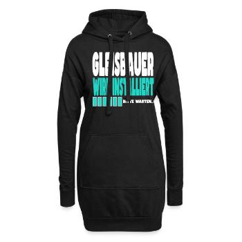 Gitarrist wird installiert - Hoodie-Kleid - Schwarz - Vorne