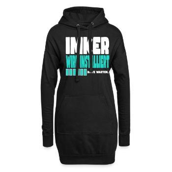 Imker wird installiert - Hoodie-Kleid - Schwarz - Vorne