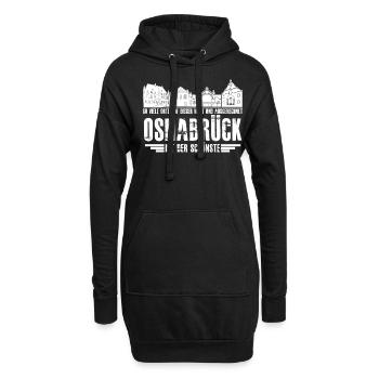 Osnabrück schönste Stadt Osnabrücker - Hoodie-Kleid - Schwarz - Vorne