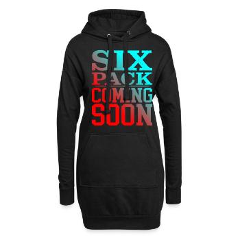Six Pack à venir 42 - Sweat-shirt à capuche long Femme - noir - Devant
