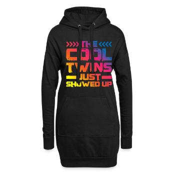 Les jumeaux cool viennent d’apparaître 17 - Sweat-shirt à capuche long Femme - noir - Devant
