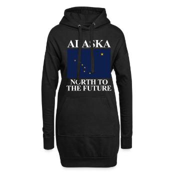 Alaska - Sweat-shirt à capuche long Femme - noir - Devant