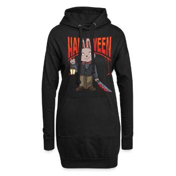 Zombie Gruslig Monster Halloween Tot Horrorfilm - Hoodie-Kleid - Schwarz - Vorne
