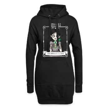 Goth Girls Eine Psycho-Bombe In Einem Süßen - Hoodie-Kleid - Schwarz - Vorne