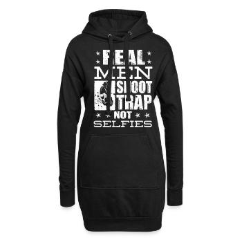 Alter Mann Schießt Falle, Falle Schießen - Hoodie-Kleid - Schwarz - Vorne