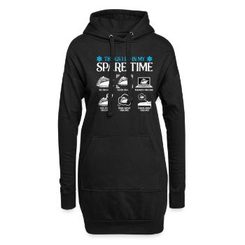 Kreuzfahrt Kreuzfahrturlaub Kreuzfahrer - Hoodie-Kleid - Schwarz - Vorne