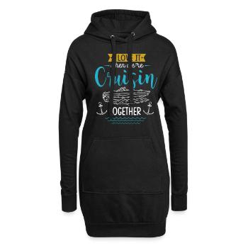 J’adore quand nous étions en croisade ensemble - Sweat-shirt à capuche long Femme - noir - Devant
