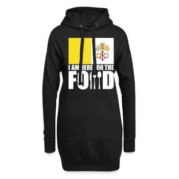 Vatikan Stadt urlaub reise souvenir - Hoodie-Kleid - Schwarz - Vorne
