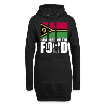 Vanuatu urlaub reise souvenir - Hoodie-Kleid - Schwarz - Vorne