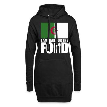 Souvenir de voyage de vacances en Algérie - Sweat-shirt à capuche long Femme - noir - Devant