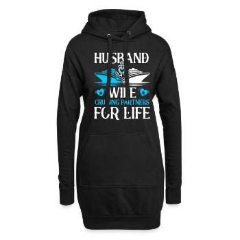 Croisière Croisière Vacances Cruiser Couple - Sweat-shirt à capuche long Femme - noir - Devant