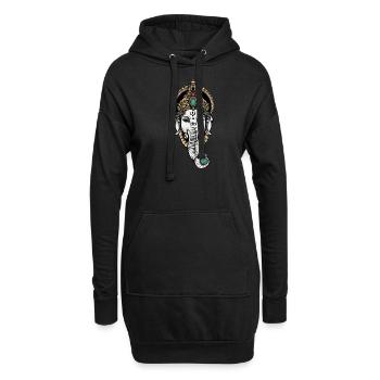 Ganesha I Hindouisme Bouddhisme Motif pour - Sweat-shirt à capuche long Femme - noir - Devant