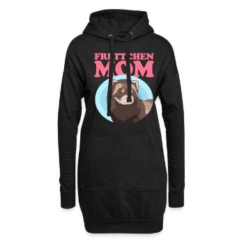 Frettchen Mom Frettchen Ferret Besitzer Geschenk - Hoodie-Kleid - Schwarz - Vorne