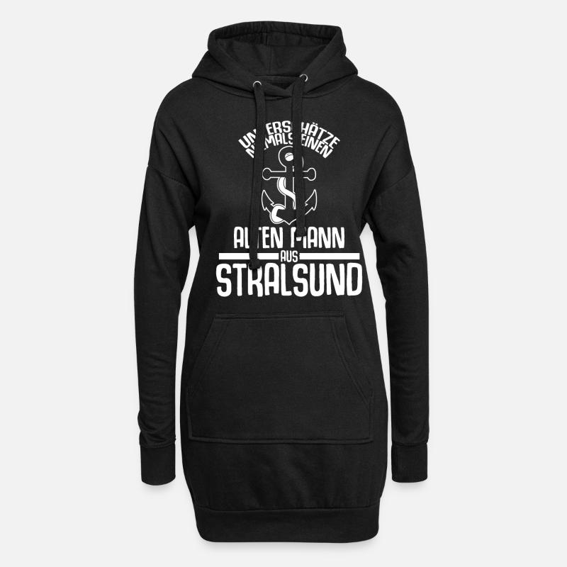 Stralsund Stralsunder - Hoodie-Kleid - Schwarz