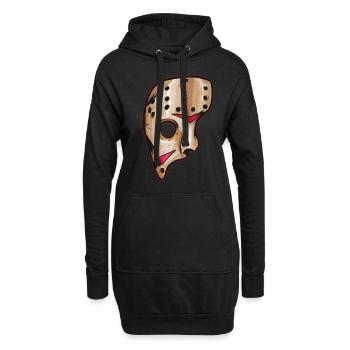 Scary Hockey Mask Costume Halloween - Hoodie-Kleid - Schwarz - Vorne