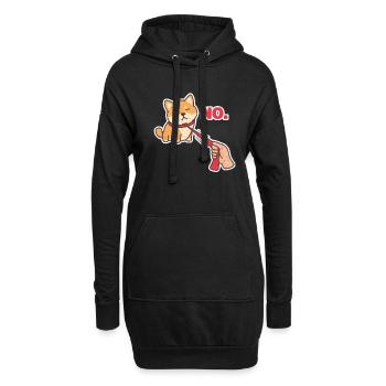 Shiba Inu Dog Dog Lover Dog Race Cadeau - Sweat-shirt à capuche long Femme - noir - Devant