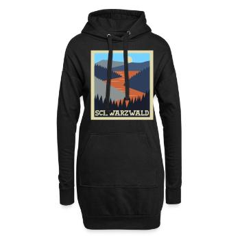 Schwarzwald Urlaub Schwarzwälder - Hoodie-Kleid - Schwarz - Vorne