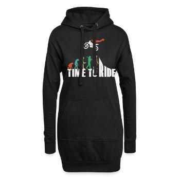 Motocross Enduro Moto Freestyle Extreme Sport - Sweat-shirt à capuche long Femme - noir - Devant