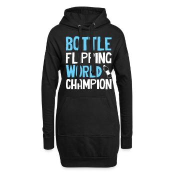 Bottle Flipping - World Champion - Hoodie Dress - black - Front