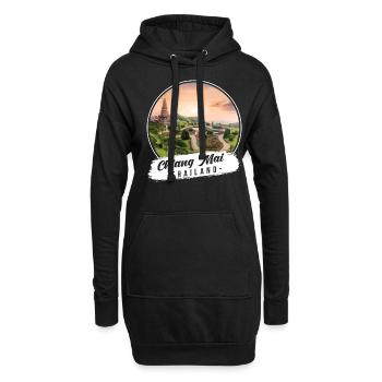 Chiang Mai Thailand Andenken - Hoodie-Kleid - Schwarz - Vorne
