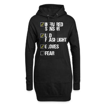 Animal Control Bug Killer Pest Control Worker - Hoodie-Kleid - Schwarz - Vorne