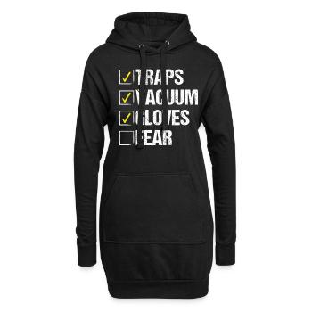 Animal Control Pest Control Technician Bug Killer - Hoodie-Kleid - Schwarz - Vorne