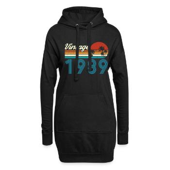 Vintage 1989 Vintage Geburtstag Retro Vintage - Hoodie-Kleid - Schwarz - Vorne