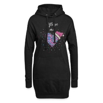 Pflegerin Mit Herz Pflege Weihnachtszeit Advent - Hoodie-Kleid - Schwarz - Vorne