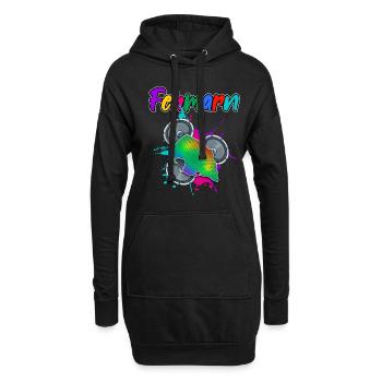 Fehmarn Beat - Hoodie-Kleid - Schwarz - Vorne