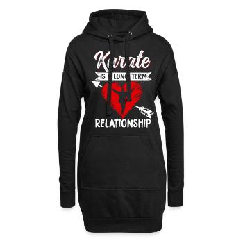 Karate Black Belt Gi Uniform - Hoodie-Kleid - Schwarz - Vorne