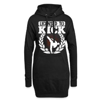 Karate Black Belt Gi Uniform - Hoodie-Kleid - Schwarz - Vorne