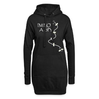 Dispositif d’écoute Agent secret Mikofon Espion - Sweat-shirt à capuche long Femme - noir - Devant
