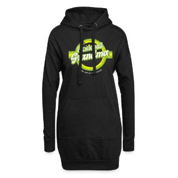 Pickleball grand-mère reste hors de ma chemise de cuisine - Sweat-shirt à capuche long Femme - noir - Devant