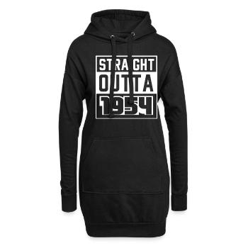Straight Outta 1954 Geburtstag 1954 Geboren 1954 - Hoodie-Kleid - Schwarz - Vorne