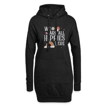 Hippie - Sweat-shirt à capuche long Femme - noir - Devant